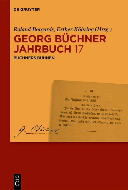 Büchners Bühnen (Georg Buchner Jahrbuch)