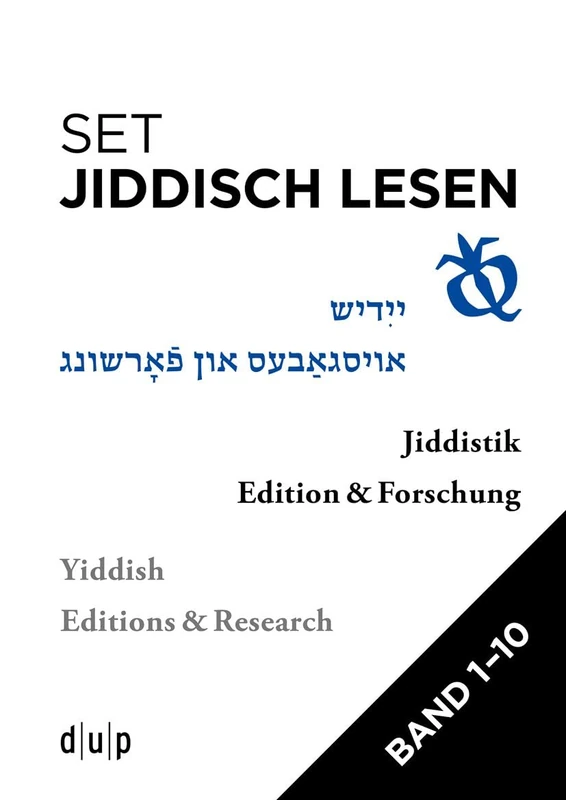Jiddisch Lesen: Jiddistik Edition Und Forschung Bd. 1-10 Set