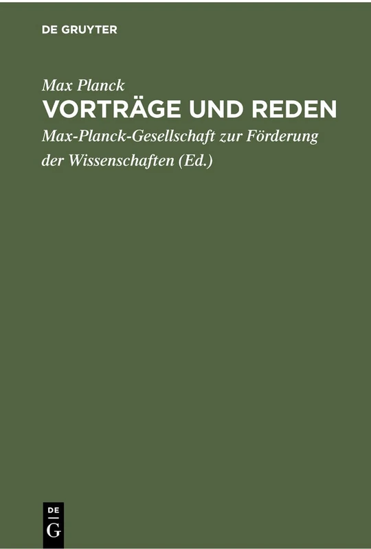 Vorträge und Reden: Aus Anlass Seines 100. Geburtstages (23. April 1958)