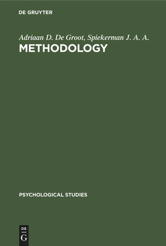 Methodology: Foundations of inference and research in the behavioral sciences: 6 (Psychological Studies, 6)