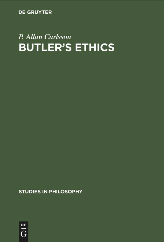 Butler's Ethics: 3 (Studies in Philosophy, 3)
