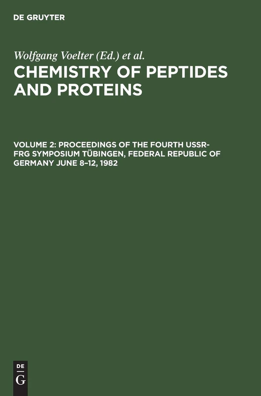 Proceedings of the Fourth USSR-FRG Symposium Tübingen, Federal Republic of Germany June 8–12, 1982