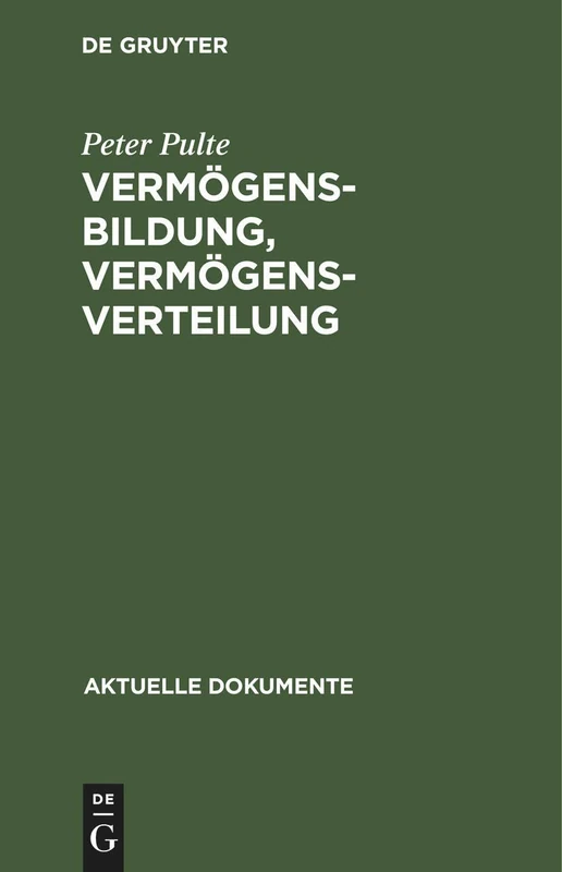 Vermögensbildung, Vermögensverteilung (Aktuelle Dokumente)