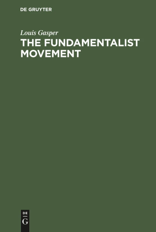 The Fundamentalist Movement