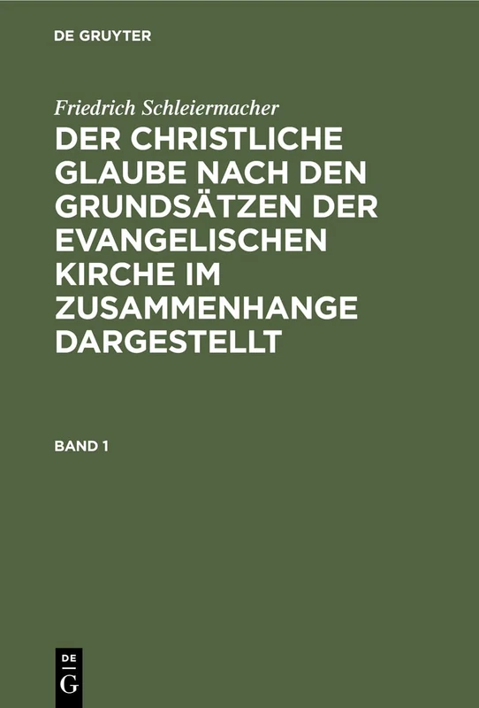 De Gruyter - Der christliche Glaube - Religion & Spirituality