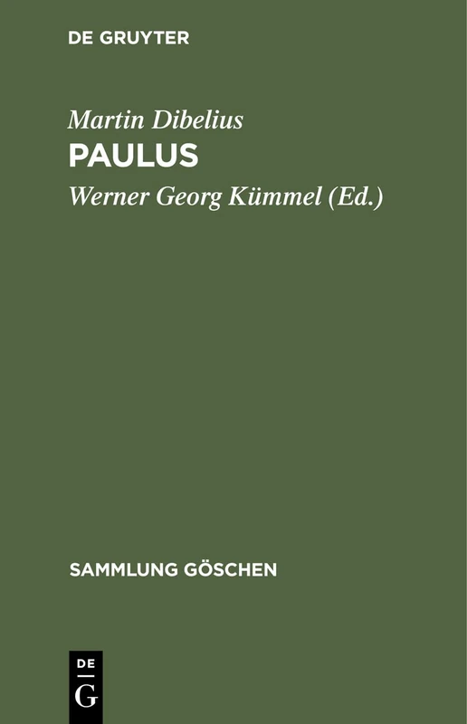 Paulus: 1160 (Sammlung Göschen)