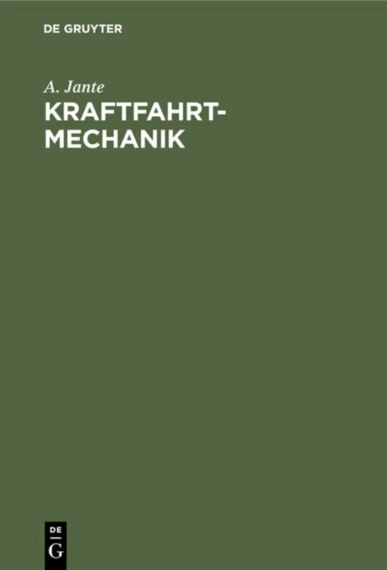 Kraftfahrt-Mechanik