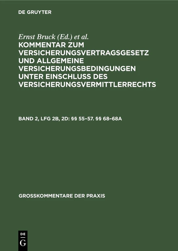 §§ 55-57. §§ 68-68a (Großkommentare Der Praxis)
