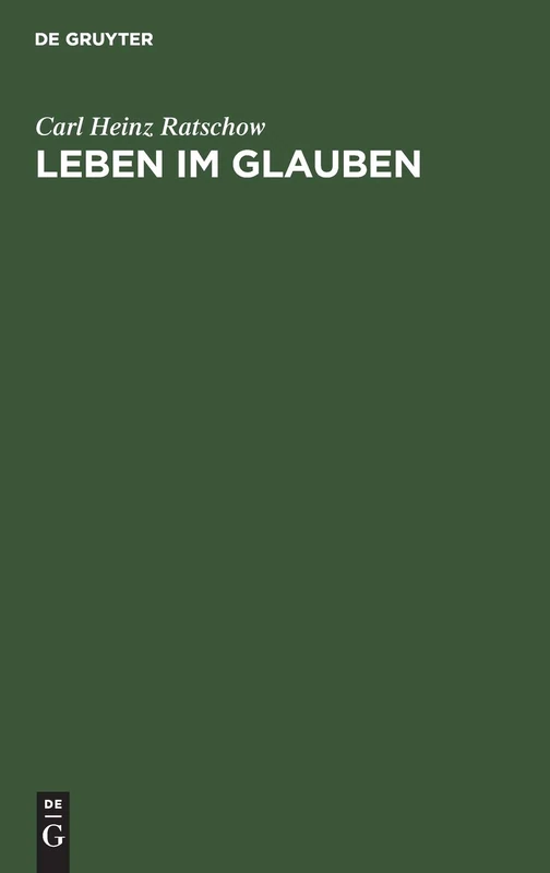 Leben Im Glauben: Marbacher Predigten