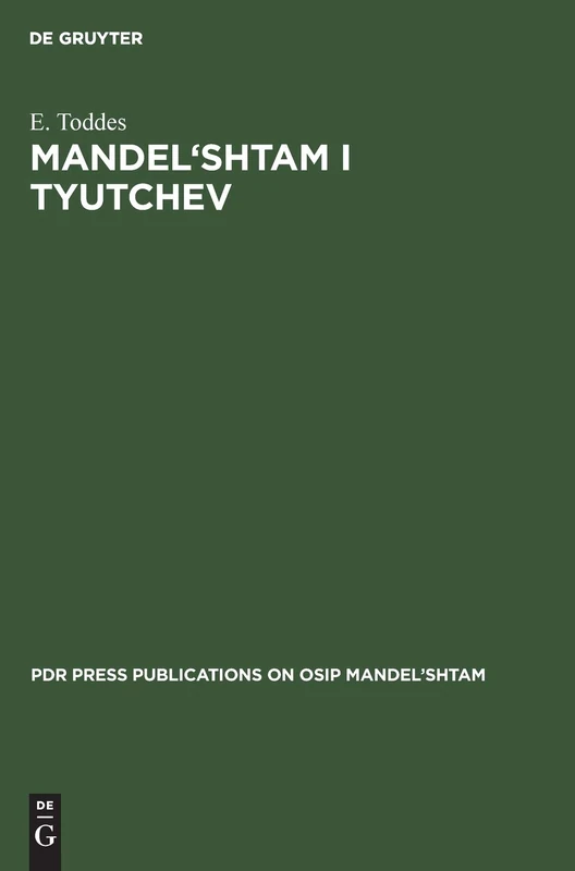 Mandel'shtam I Tyutchev: 1 (PDR Press Publications on Osip Mandel'shtam) - Image 1
