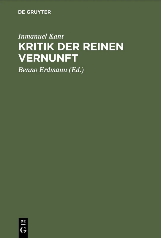 Kritik Der Reinen Vernunft
