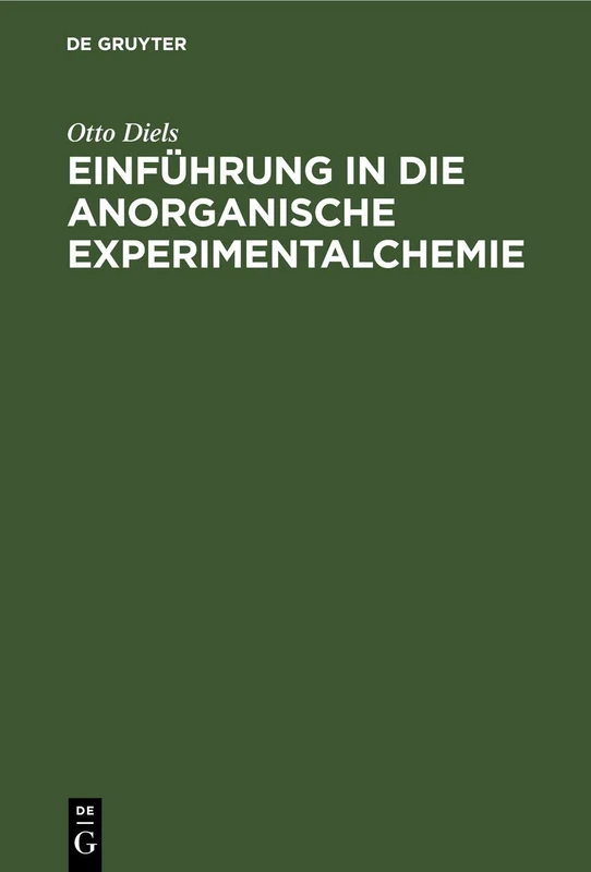 Einführung in Die Anorganische Experimentalchemie