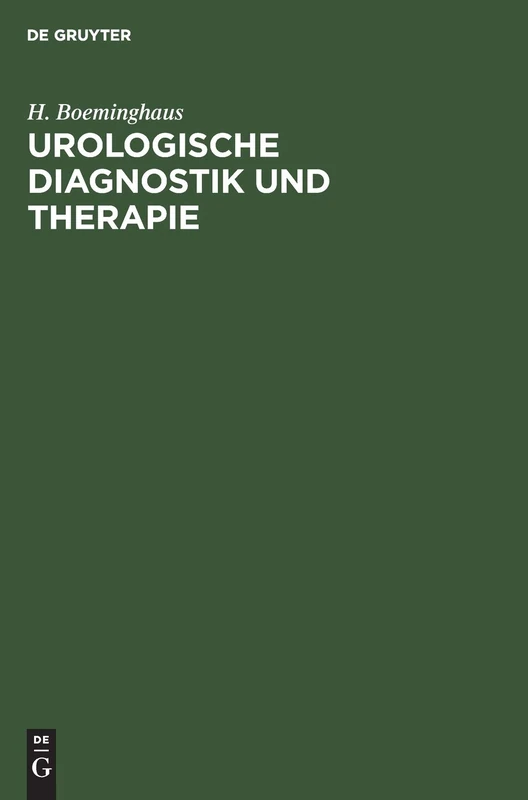 Urologische Diagnostik Und Therapie: Für Ärzte Und Studierende