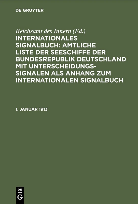 1. Januar 1913