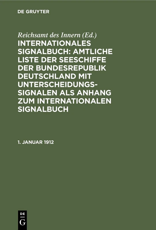 1. Januar 1912