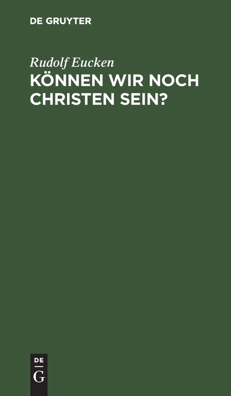 Können Wir Noch Christen Sein?