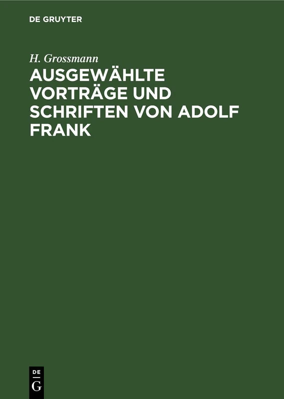 Ausgewählte Vorträge Und Schriften Von Adolf Frank: Über Kalisalze, Kalkstickstoff, Moorkultur Und Torfverwertung, Zellstoffgewinnung, Mosaikindustrie Usw. - Image 1