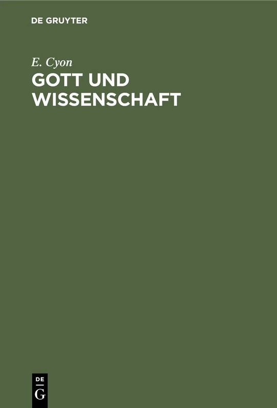 Gott Und Wissenschaft