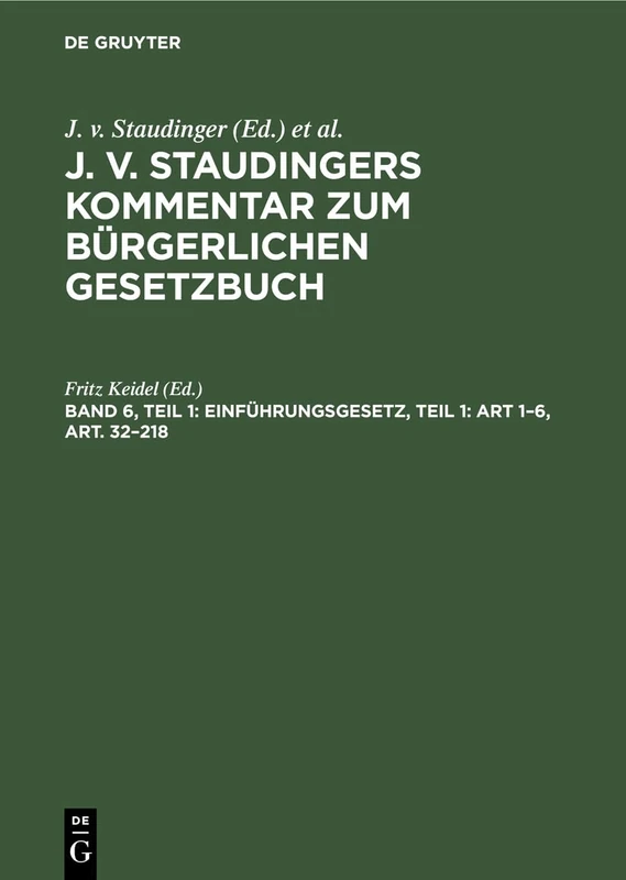 Einführungsgesetz, Teil 1: Art 1-6, Art. 32-218
