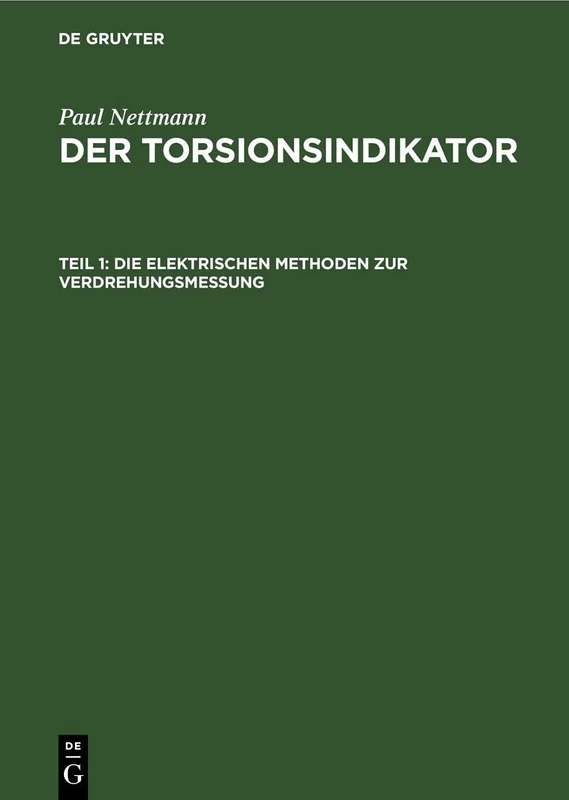 Die Elektrischen Methoden Zur Verdrehungsmessung - Image 1