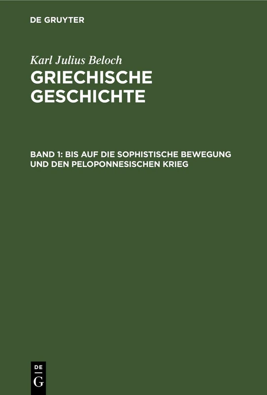 Bis Auf Die Sophistische Bewegung Und Den Peloponnesischen Krieg