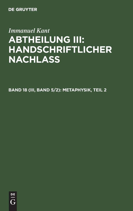 Metaphysik, Teil 2