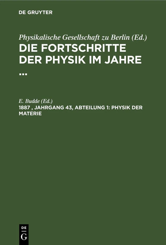 Physik Der Materie