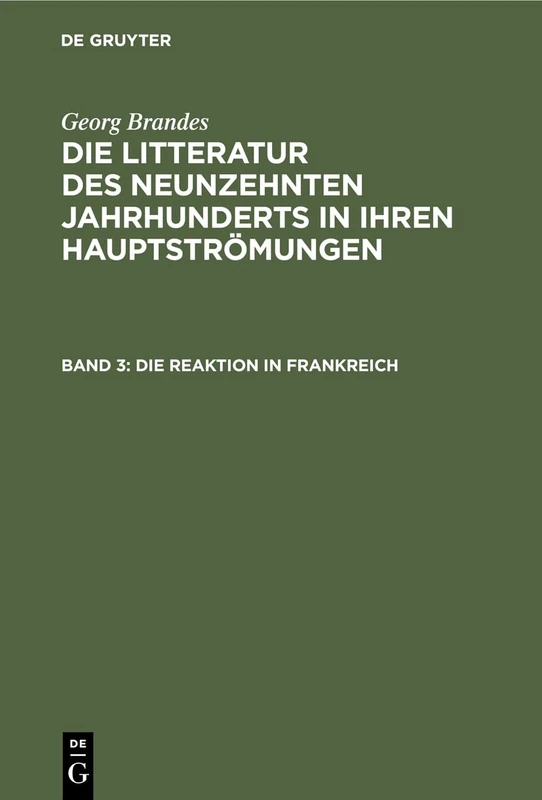 Die Reaktion in Frankreich