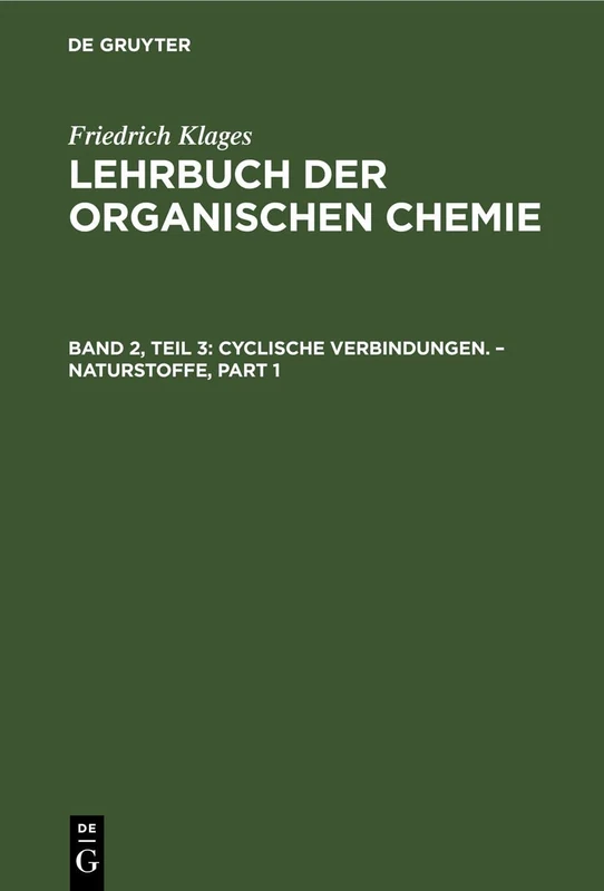 De Gruyter Cyclische Verbindungen - Heterocyclische Verbindungen