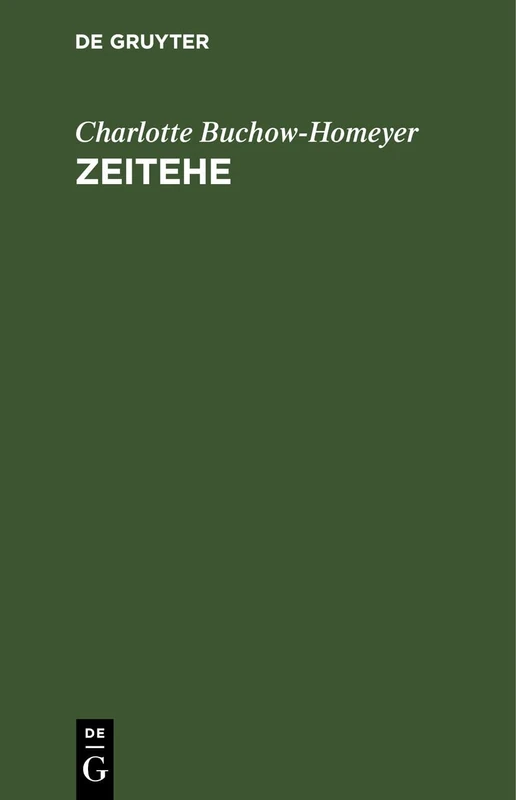 Zeitehe: Ein Vorschlag