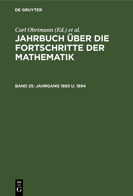 Jahrgang 1893 U. 1894