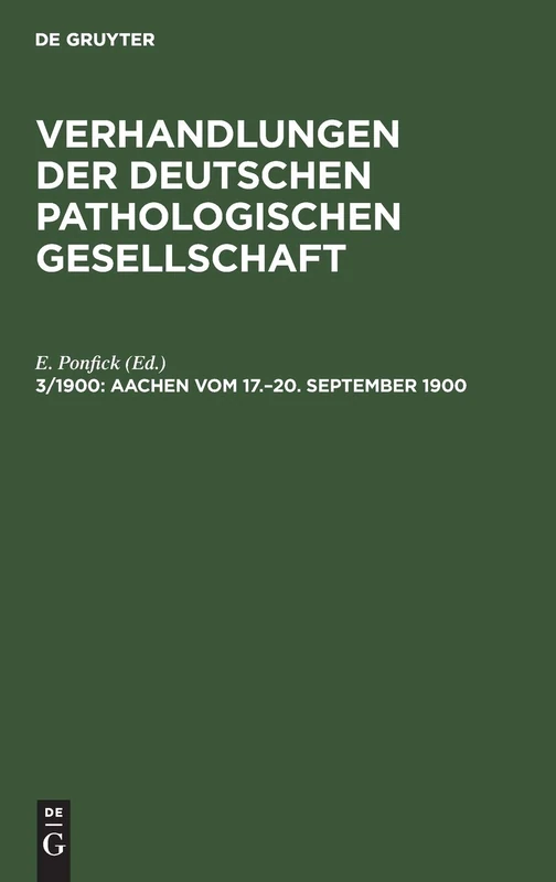 Aachen Vom 17.-20. September 1900