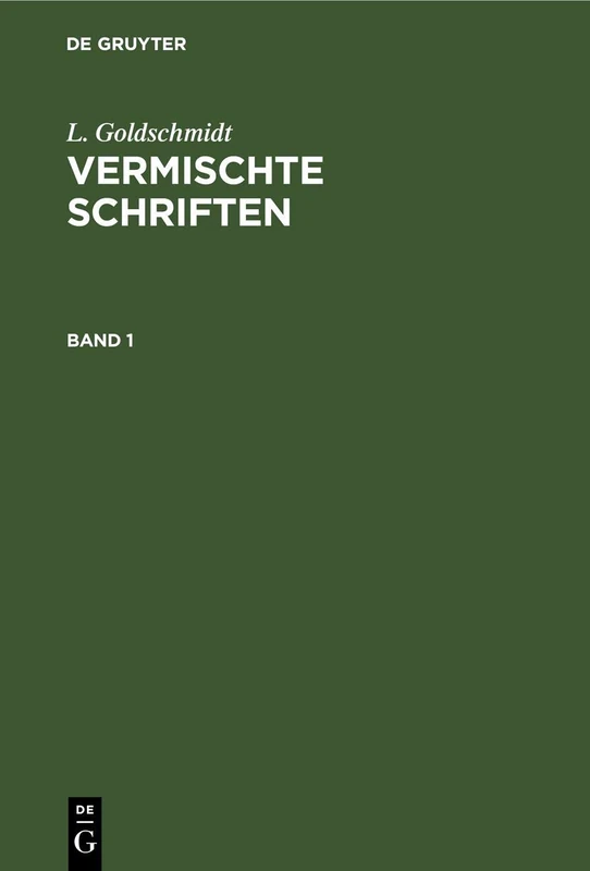 Vermischte Schriften (1)