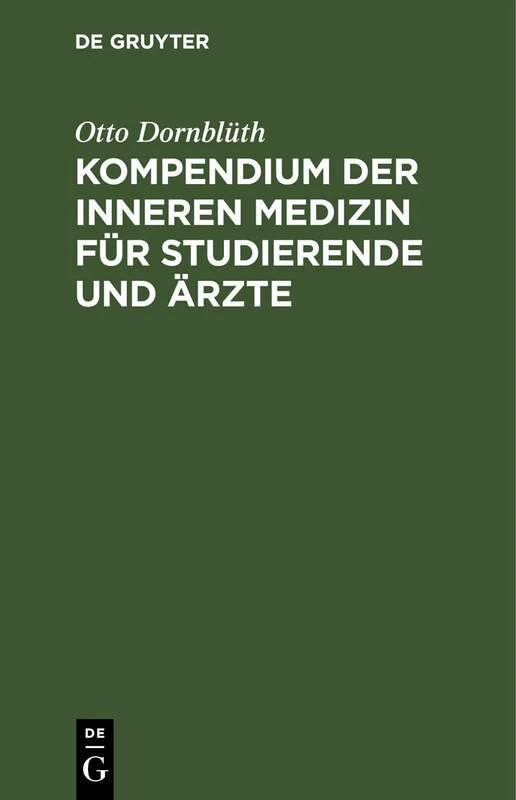 Kompendium Der Inneren Medizin Für Studierende Und Ärzte