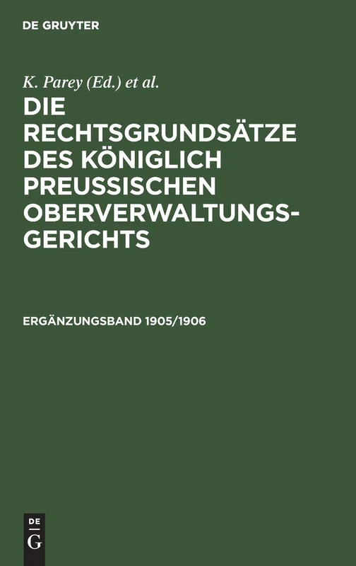 Ergänzungsband 1905/1906