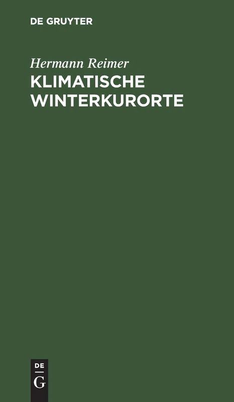 Klimatische Winterkurorte