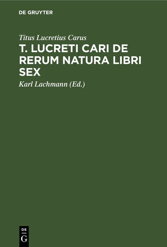 T. Lucreti Cari de Rerum Natura Libri Sex - Image 1