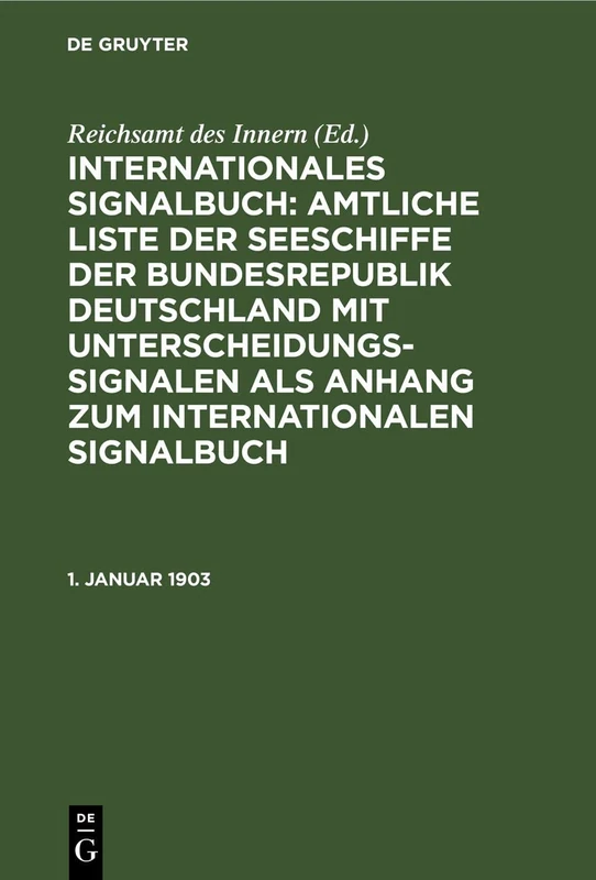 1. Januar 1903