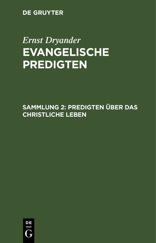 Predigten Über Das Christliche Leben