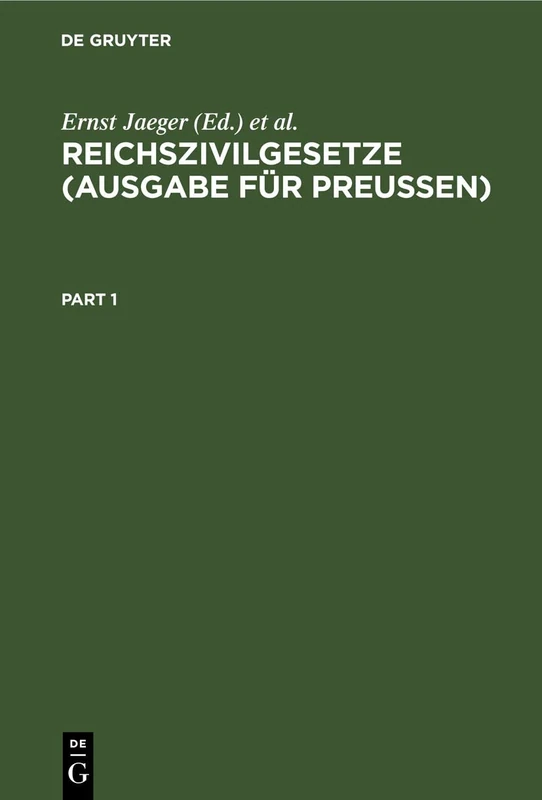 Reichszivilgesetze (Ausgabe Für Preußen): Eine Sammlung Der Wichtigsten Reichsgesetze Über Bürgerliches Recht Und Rechtspflege. Für Den Gebrauch Auf ... Und Chronologischem Gesamtregister
