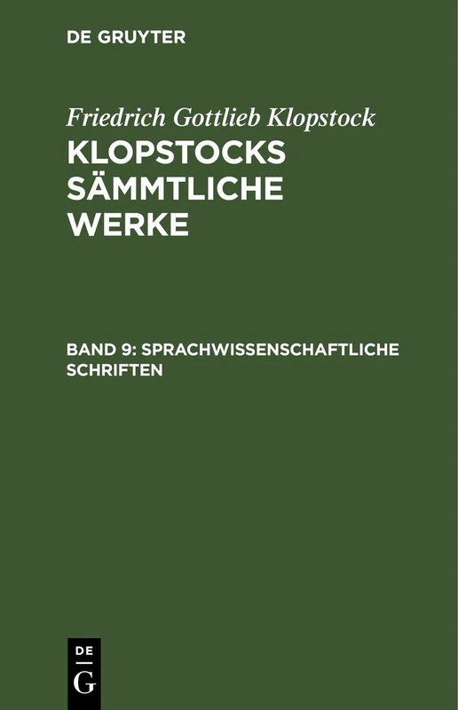 Sprachwissenschaftliche Schriften