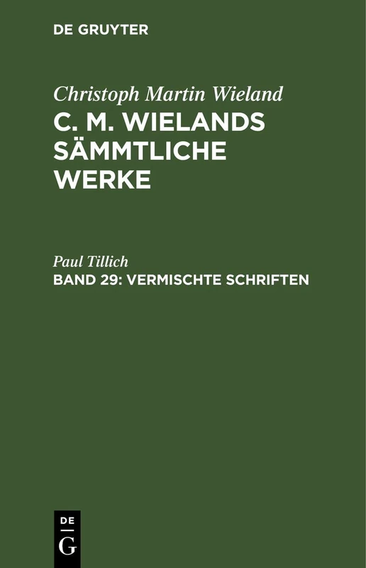 Vermischte Schriften: CMWSW-B, Band 29