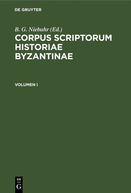 Corpus Scriptorum Historiae Byzantinae. Chronicon Paschale. Volumen I: CSIB-B