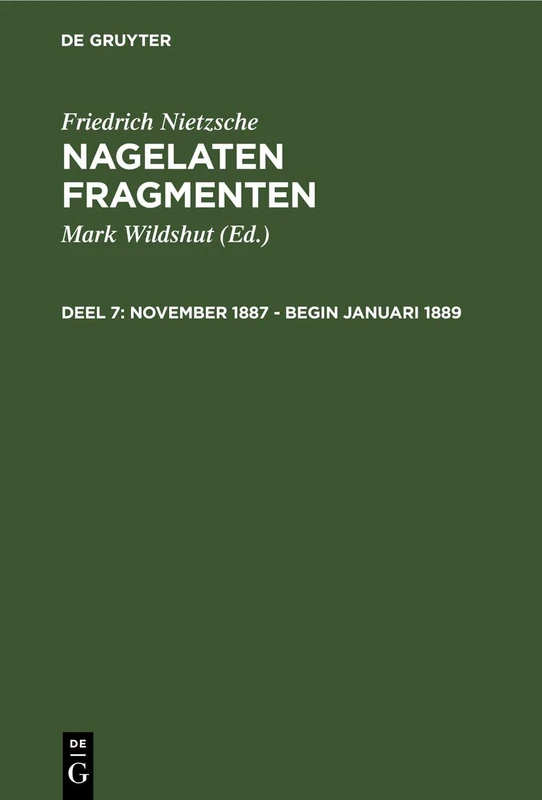 November 1887 - Begin Januari 1889