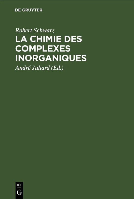 La Chimie Des Complexes Inorganiques