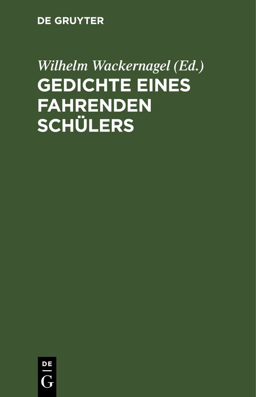 Gedichte Eines Fahrenden Schülers
