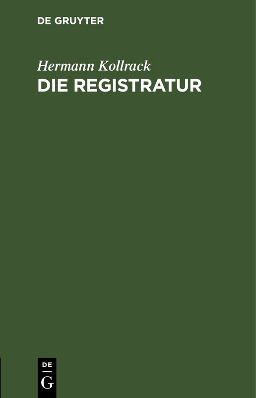 Die Registratur