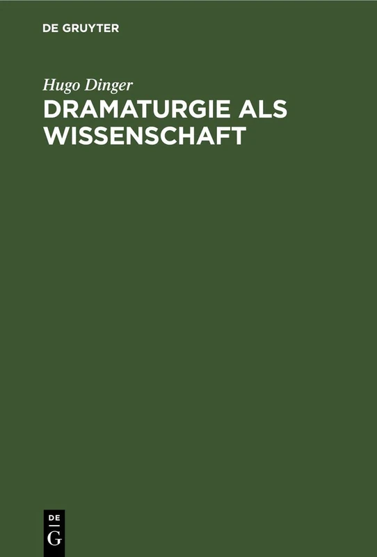 Dramaturgie ALS Wissenschaft