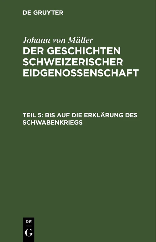 Bis Auf Die Erklärung Des Schwabenkriegs