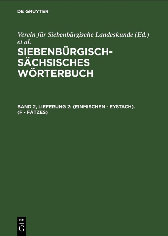 (Einmischen - Eystach). (F - Fätzes)